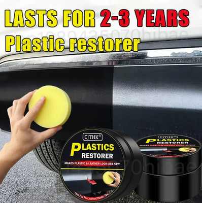 1pc Car Plastic Restorer Back to Black Trim Coating Repair Polish - NEW