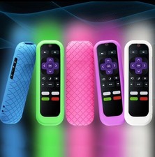 5 Pck Case for Roku Remote, Cover for Hisense/Tcl Roku TV Steaming Stick/Express