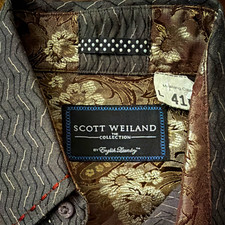 Scott Weiland The Collection by English Laundry Men's M Gray Geometric Shirt