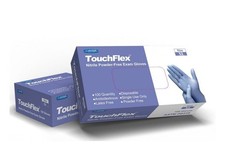 1000 pcs TouchFlex Nitrile Powder-free Exam Blue Gloves, 4.0Mil,  Violet Size: S
