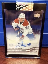 Lane Hutson 2025-26 Upper Deck Clear Cut CC-LH Auto Canadiens