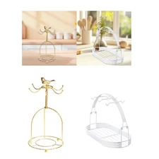 Cup Drainer Stand Accessory Metal Mug Rack Stand for Cabinet Tea Party Table