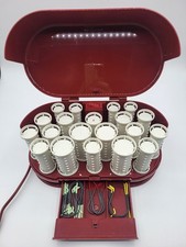 Clairol Travel Time Saver Instant Heat 20 Hot Rollers Curlers w/ Clips PTC-20