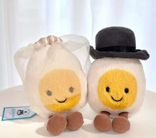 Jellycat Amuseables Boiled Egg Bride and Groom Brand New with Tags