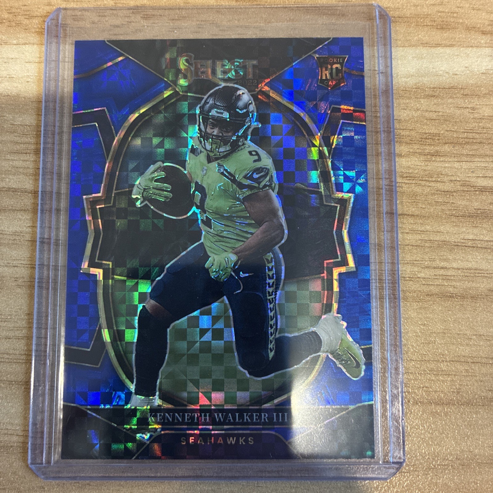 Kenneth Walker III 2022 Panini Select RC Blue Checkerboard SP /199 #2 Seahawks