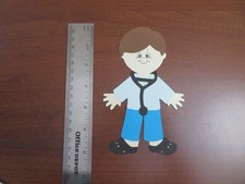 Doctor Paper Die Cut Paper Doll Scrapbook Embellishment 6"