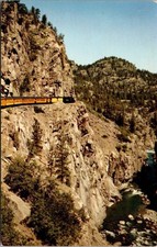 Durango & Silverton Narrow Gauge Train Rio Grande Animas River Canyon Postcard