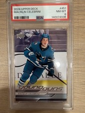 Macklin Celebrini Young Guns PSA 8
