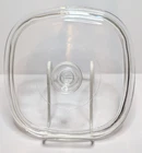 Vintage Pyrex Corning Ware A-9-C Square Replacement Lid Only Clear Glass