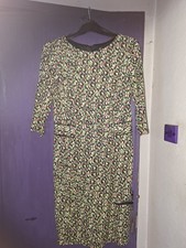FENN WRIGHT MANSON..MULTI COLOURED STRETCH PENCIL DRESS..SIZE 14