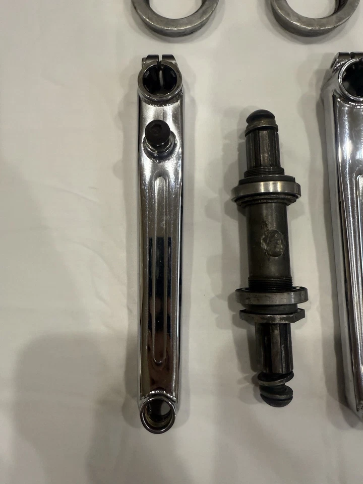 Redline 401 Half Wrap 180mm BMX Cranks  Dimple Spindle (Slight Bent Spindle) - Image 2 of 4