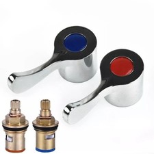 Easy to Fit G1/2 Taps Tops Handle Knob and Turn Tap Valves Replacement Kit