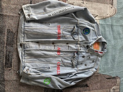 Travis Scott Astroworld Levis Denim Jacket Size XL Wish You Were
