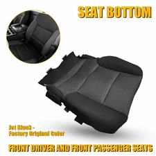 Driver Bottom Cloth Seat Cover Black For 2014-2019 Chevy Silverado 1500 2500HD