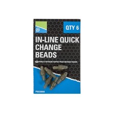 Preston Inline Quick Change Beads Method Feeder 6x Schnellwechsel Perlen Wirbel