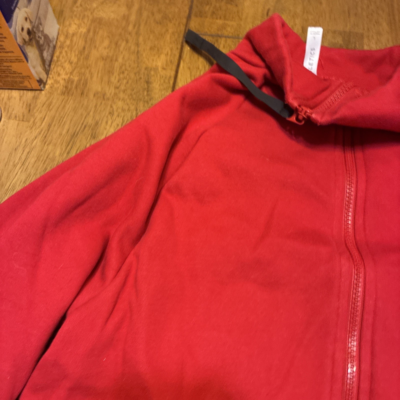 Fabletics Red Jacket  Large Half Zip Performance … - image 3