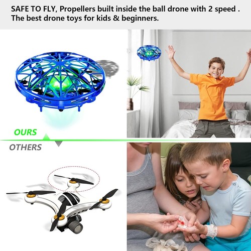 UFO Mini Drohne Für Kinder Spielzeug Handsensor Quadcopter Infrarot Induktion Fl - Bild 3 von 8