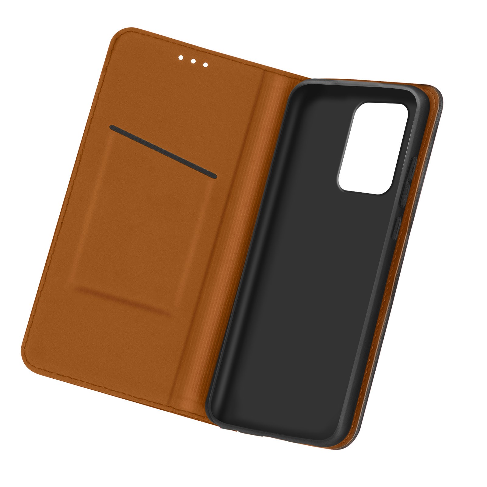 Étui Galaxy A72 Business en simili cuir idéal pour vos réunions et voyages