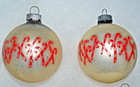 🌟 VINTAGE SHINY BRITE CANDY CANE MERCURY GLASS BALL CHRISTMAS ORNAMENTS — photo 6