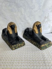 Bookends Egyptian Sphinx Chalk Ware Egyptian ...