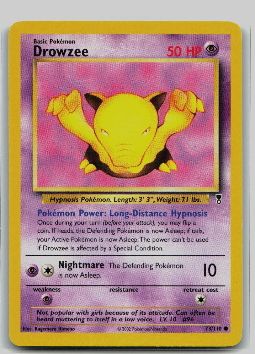 Pokemon TCG Drowzee 073/110 Legendary Collection LP A1