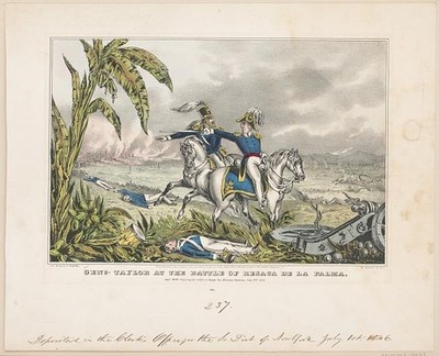 Resaca de la Palma Mexico 1846 Genl Taylor Capt May Charge Mexican Batteries