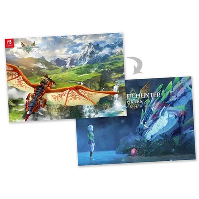 MONSTER HUNTER STORIES 2 - WINGS OF RUIN PROMO POSTER 2021 - NINTENDO SWITCH