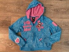 Vintage Y2K BOBBY JACK Original Zip Hoodie Sweatshirt Embroidered Girls L Large