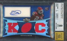 2010 Topps Triple Threads DEXTER MCCLUSTER #111B RC Rookie Patch Auto /99 BGS 8