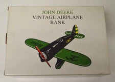John Deere Vintage Airplane Bank Stock #40019 - Look at All Pictures!!