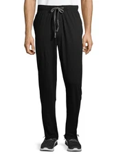 George Men's Solid Knit Pajama Pants MEDIUM Black Lounge Sleep Pants New