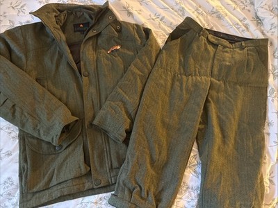 Laksen Goretex Tweed Mantel & Reithose Set Herren klein grün Wolle Schießanzug getragen