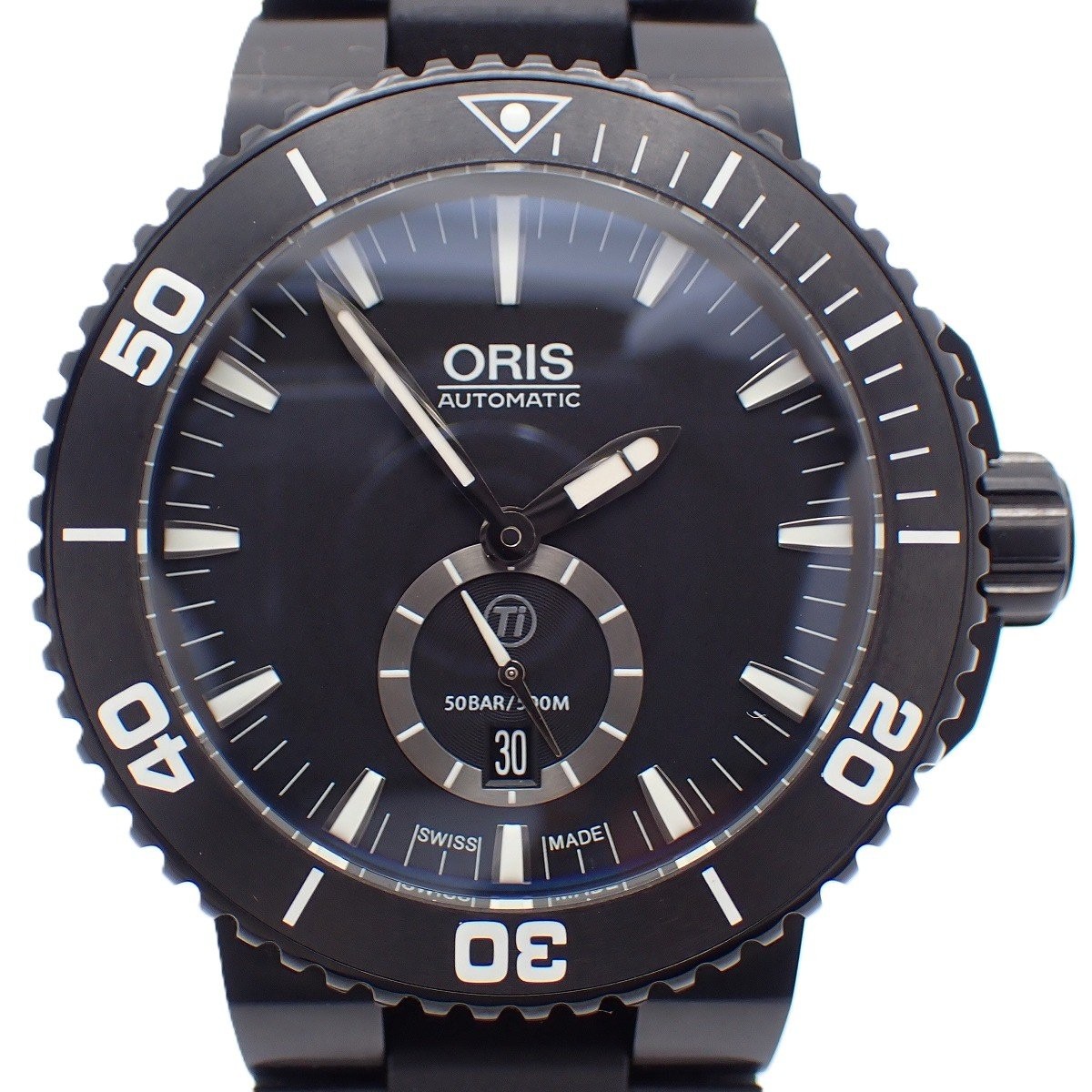 Oris Aquis Titanium Small Second Date Automatic M… - image 1