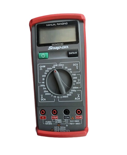 Snap On Tools Traditional Digital Multimeter EEDM503D,DC AC OHM Profess Grade !! - Picture 1 of 4