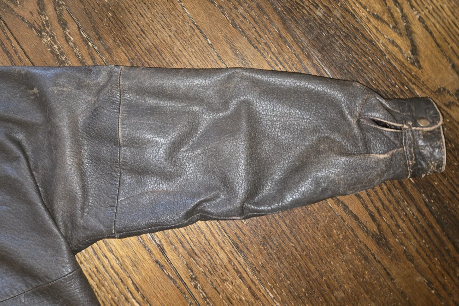 Vtg Aeropostale Compagnie Generale Leather Bomber Jacket Size 46 1980s 90s - product detail image 21