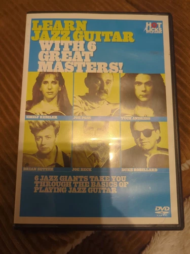 Learn Jazz Guitar with 6 Great Masters Music Lesson Play Hot Licks Video DVD