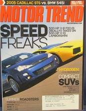 Motor Trend Magazine Aug 2004 Ford Focus V-8 Lamborghini V-10 BMW 545i Cadillac