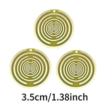 3 pack  Lakhovsky MWO gold plated antenna harmonisation disc for orgone pyramid