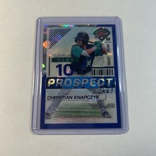 2024 Panini Prospect Edition - Christian Knapczyk #54 Blue Ice Prizm /299 (RC)