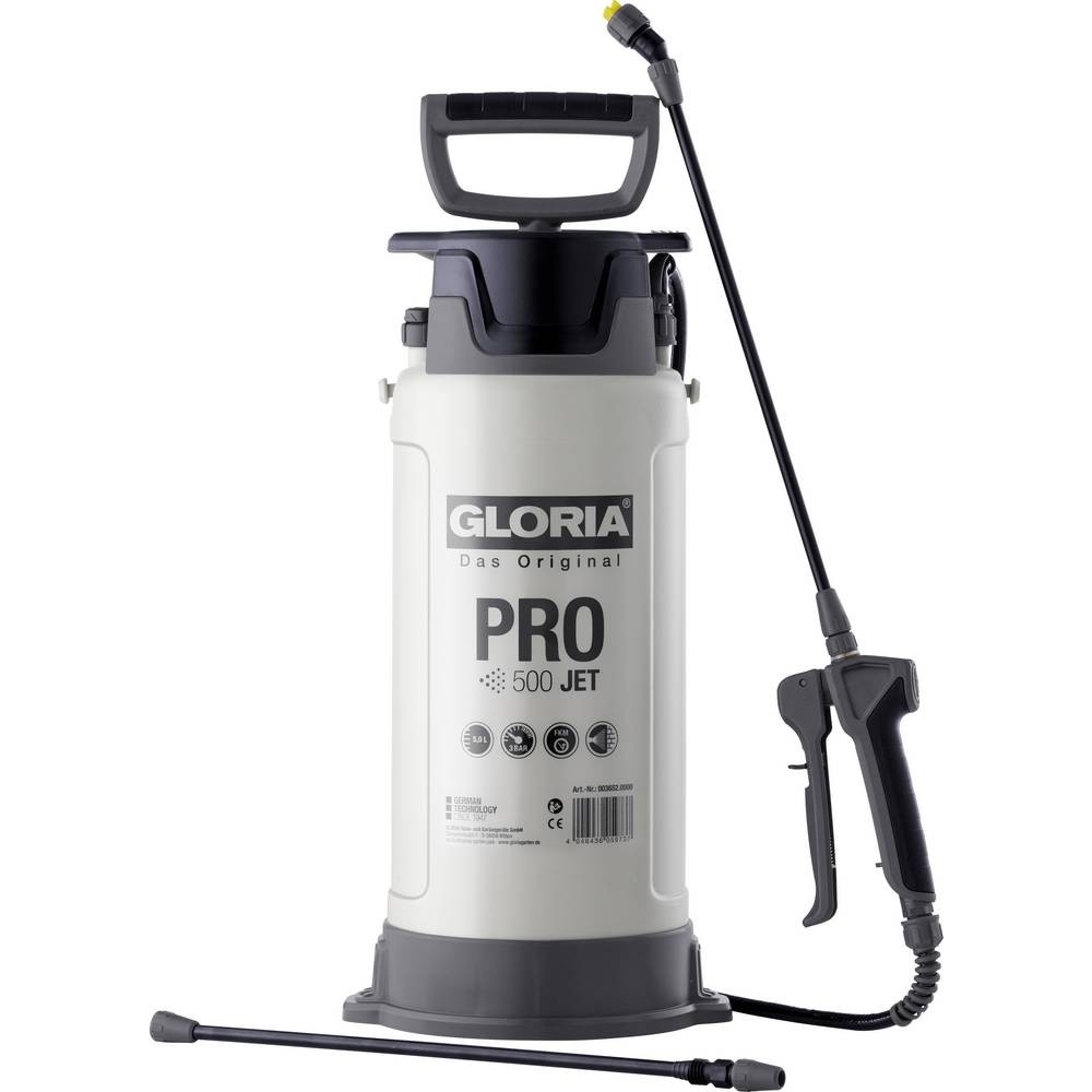 Pulvérisateur 5 l Gloria PRO 500 JET contre la fatigue du dos lors de l'arrosage