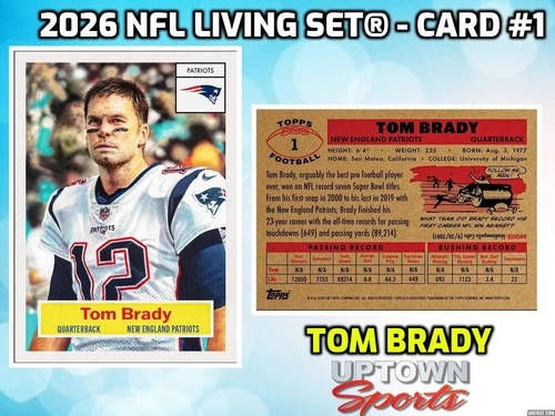 Tom Brady - 2026 NFL Living Set® - Card 1 - PRESALE