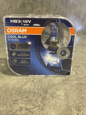 Osram HB3 9005 12V 60W 4200K Cool Blue Intense Headlight Fog Bulbs Twin Pack - Image 1 of 4