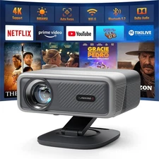 AuKing Smart Projector H10 Compatible with Netflix & Youtube & Prime Video
