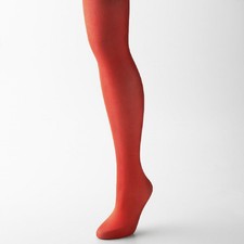 Body Wrappers C80S Girl's Size Small/Medium 4-7 Red Full Footed Tights