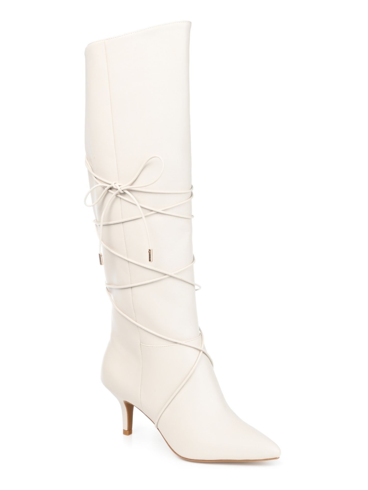 Женская накидка цвета слоновой кости из КОЛЛЕКЦИИ JOURNEE-сапоги на каблуке AStrap Kaavia Kitten Heel 7