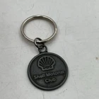 Shell Motorist Club Vintage Keychain Oil Gas Promo Keyring Ft Lauderdale Florida