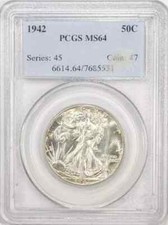 1942 P Walking Liberty mezzo