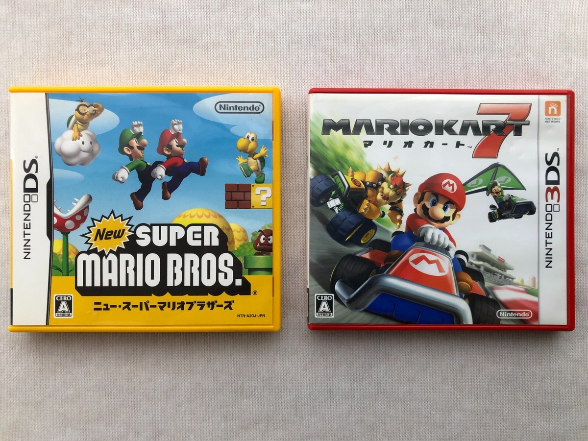 Nintendo DS New Super Mario Bros + Mario Kart DS set from Japan