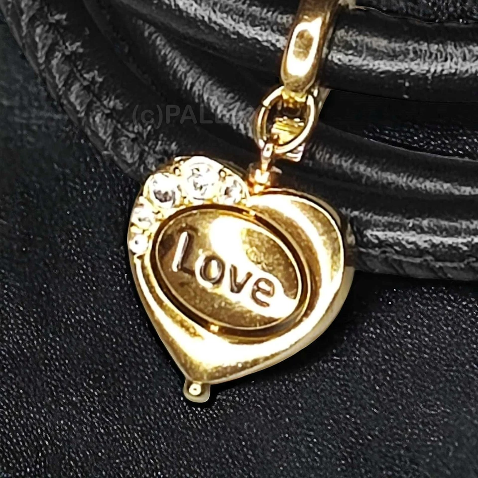 SWAROVSKI NAPPA-LEDER-ARMBAND MIT CHARM-ANHÄNGER "TRUE LOVE" - Bild 2 von 4