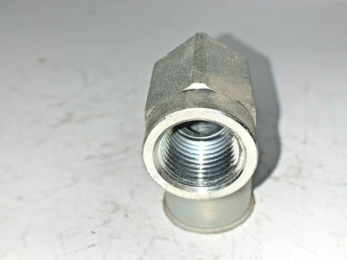 FUI, HYDRAULIC MALE TO FEMALE, 90° ELBOW, 1/2" FNPT X 3/4" MNPT, STEEL - Picture 2 of 4